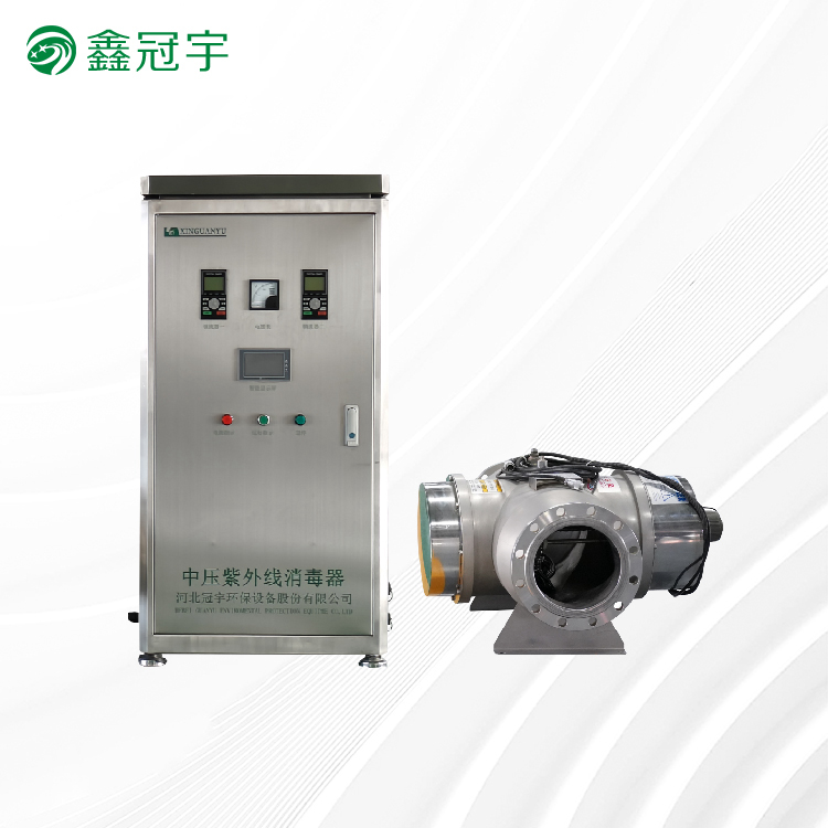 Medium-pressure UV sterilizer for the electronics industry